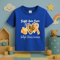 Multiple Sclerosis Ms Fight Love Cure Cool Gift Toddler T-Shirt thumb 3