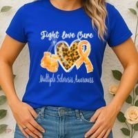 Multiple Sclerosis Ms Fight Love Cure Cool Gift Women's T-Shirt thumb 2