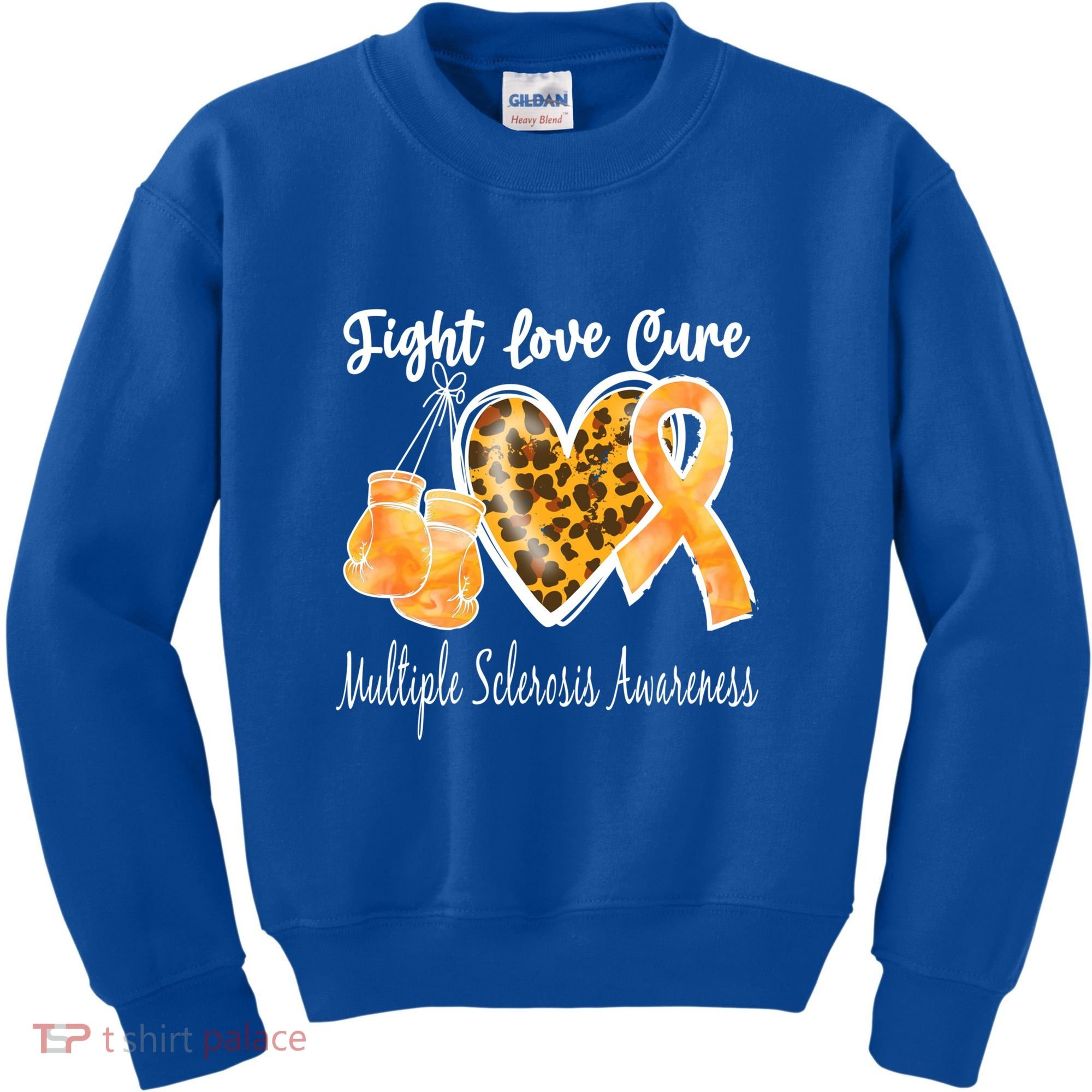 Multiple Sclerosis Ms Fight Love Cure Cool Gift Kids Sweatshirt