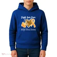 Multiple Sclerosis Ms Fight Love Cure Cool Gift Kids Hoodie thumb 4