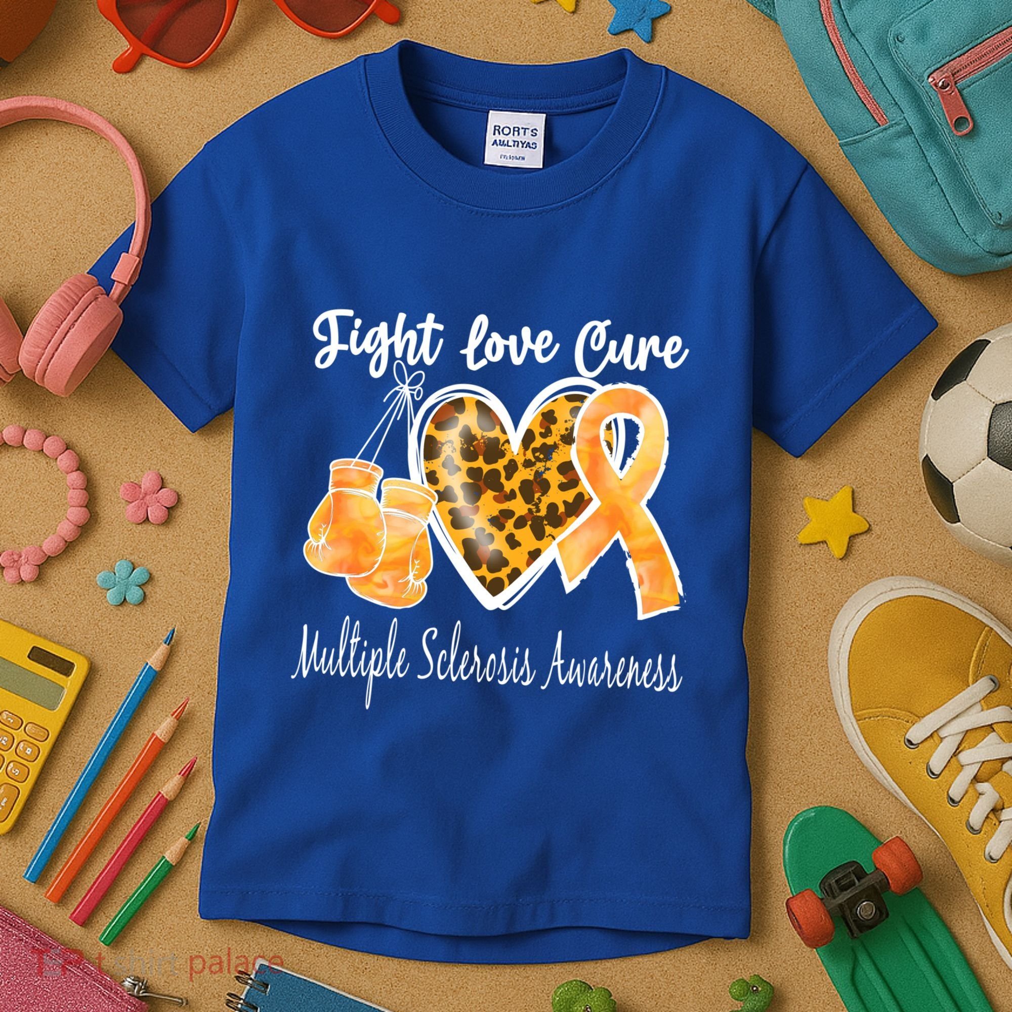 Multiple Sclerosis Ms Fight Love Cure Cool Gift Kids T-Shirt