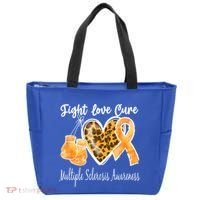 Multiple Sclerosis Ms Fight Love Cure Cool Gift Tote Bag thumb 0