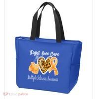 Multiple Sclerosis Ms Fight Love Cure Cool Gift Tote Bag thumb 3