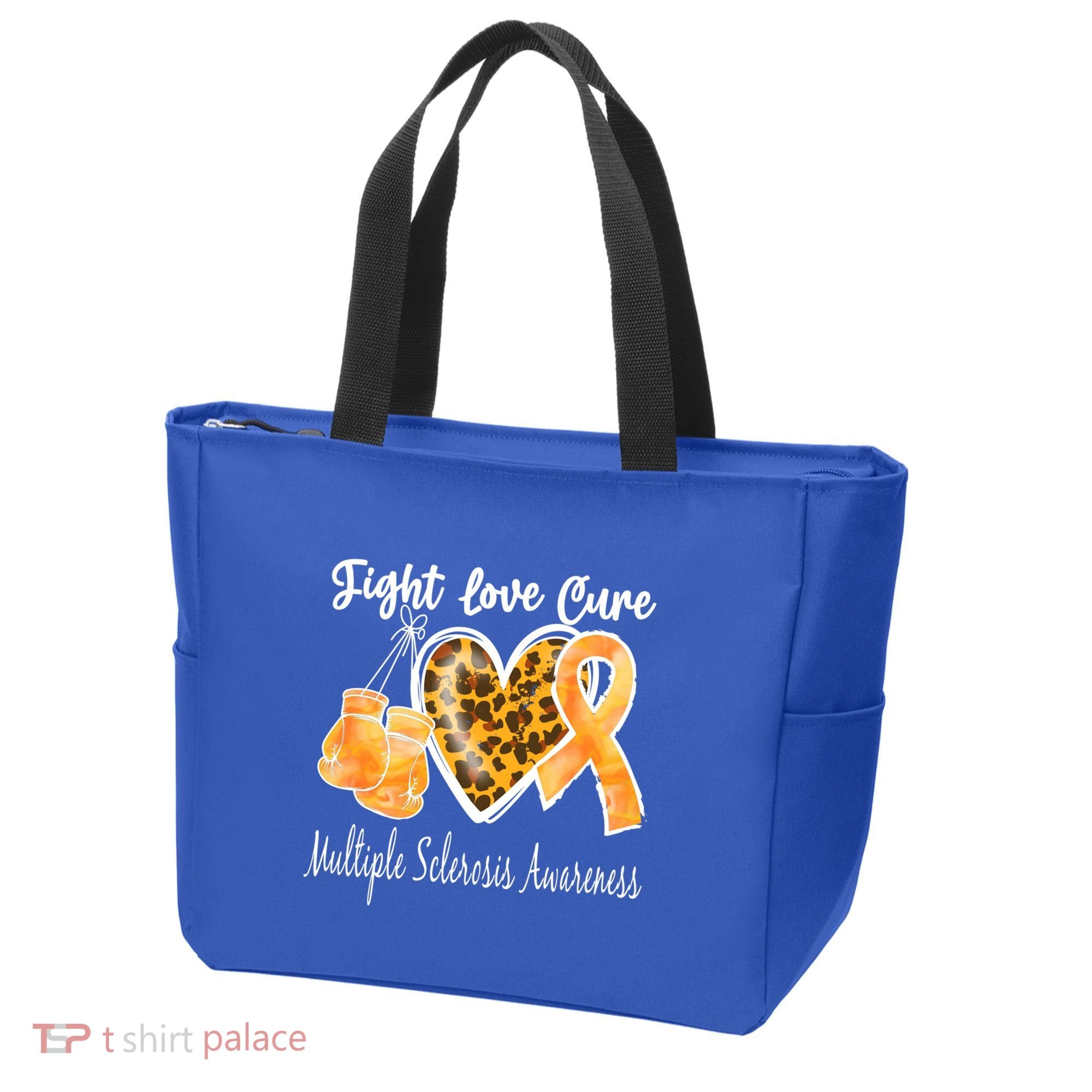 Multiple Sclerosis Ms Fight Love Cure Cool Gift Tote Bag