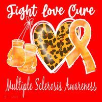Multiple Sclerosis Ms Fight Love Cure Cool Gift Santa Hat thumb 1