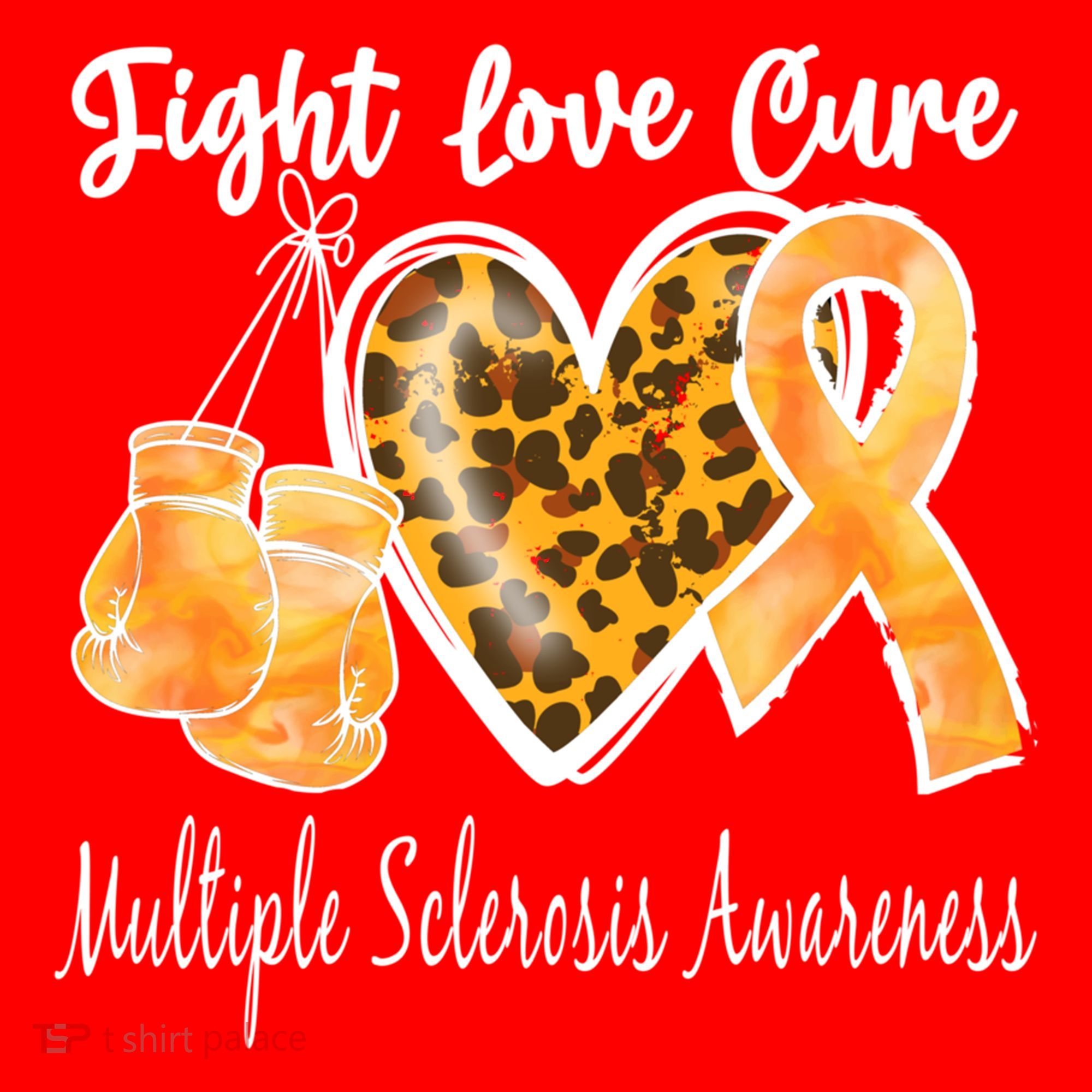 Multiple Sclerosis Ms Fight Love Cure Cool Gift Santa Hat