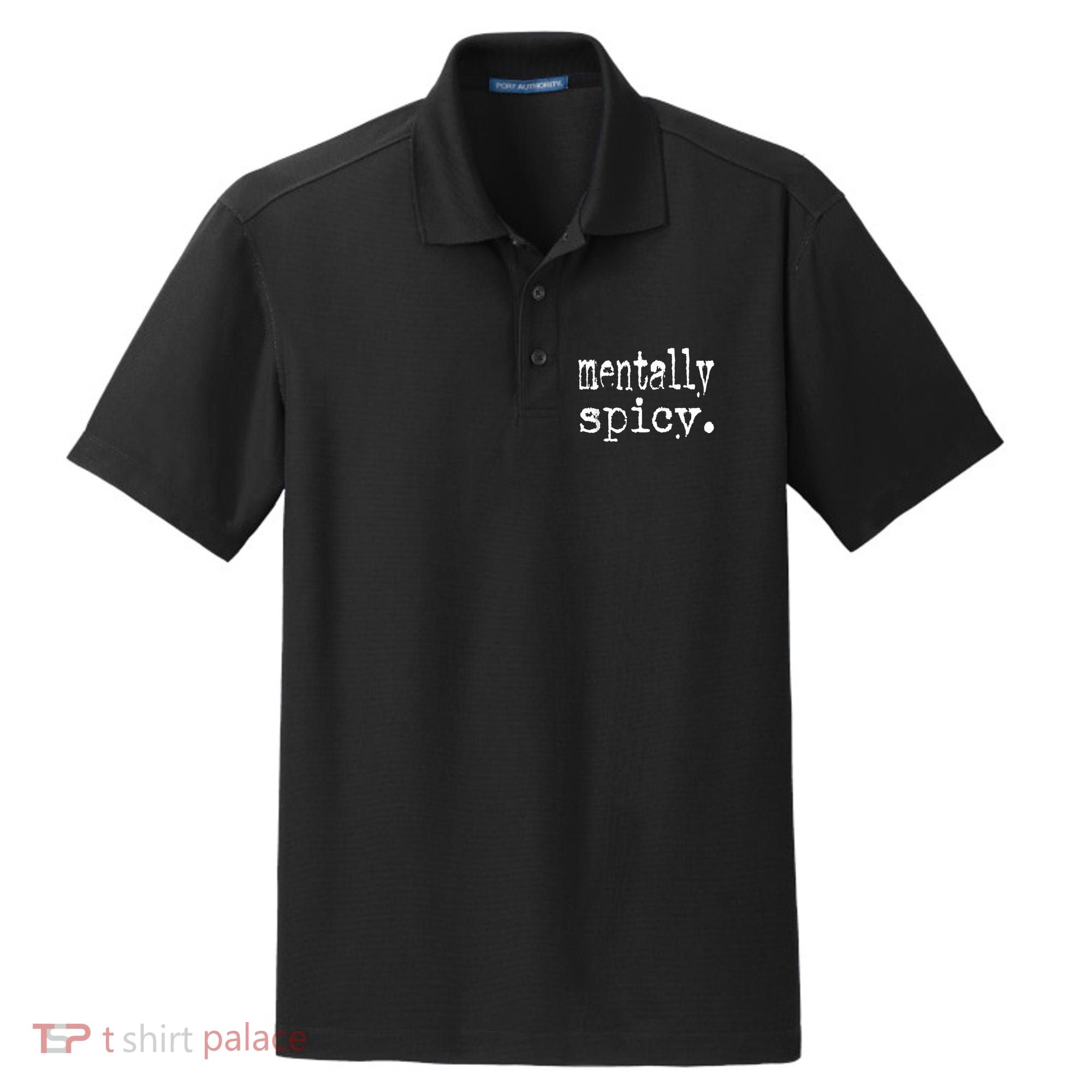 mentally spicy Dry Zone Grid Polo