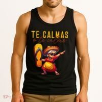 Mexican Spanish Mother Mom Expression Te Calmas O Te Calmo. Tank Top thumb 3
