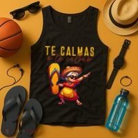 Mexican Spanish Mother Mom Expression Te Calmas O Te Calmo. Tank Top thumb 4