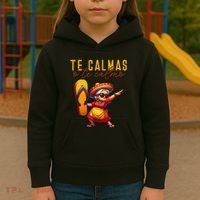 Mexican Spanish Mother Mom Expression Te Calmas O Te Calmo. Kids Hoodie thumb 3