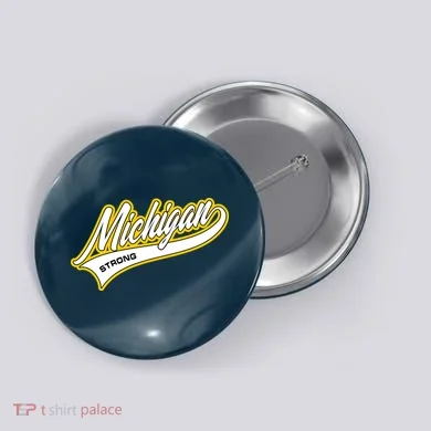 Michigan Strong Button