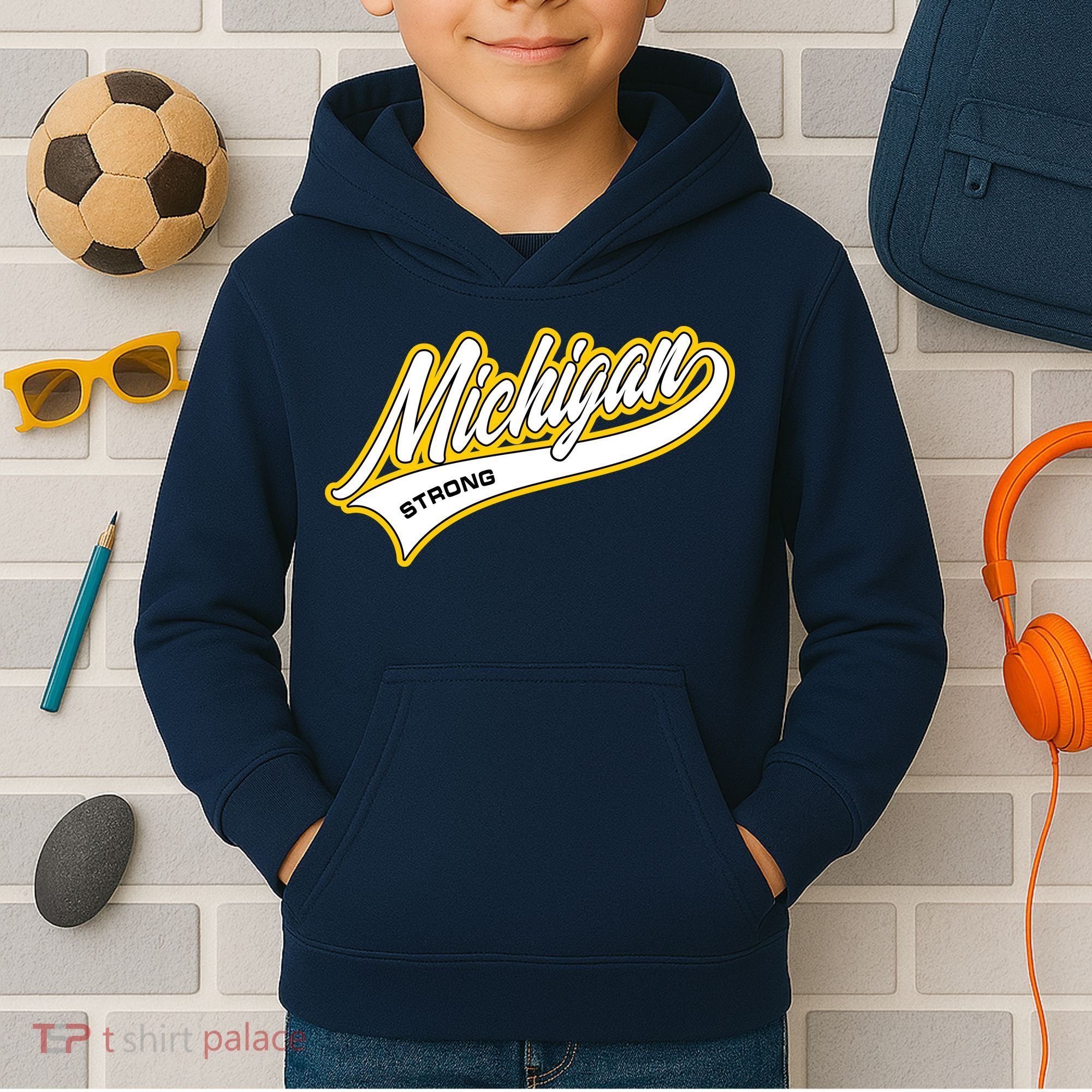 Michigan Strong Kids Hoodie
