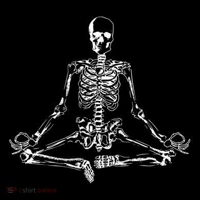 Meditating Skeleton Bucket Hat