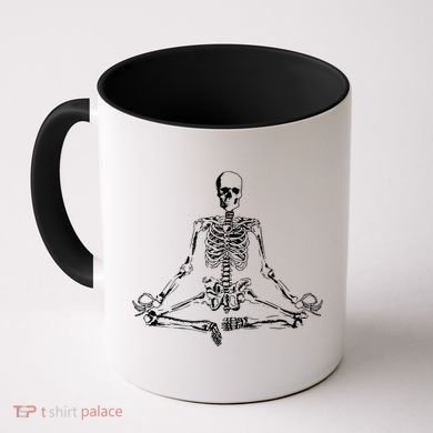 Meditating Skeleton Coffee Mug