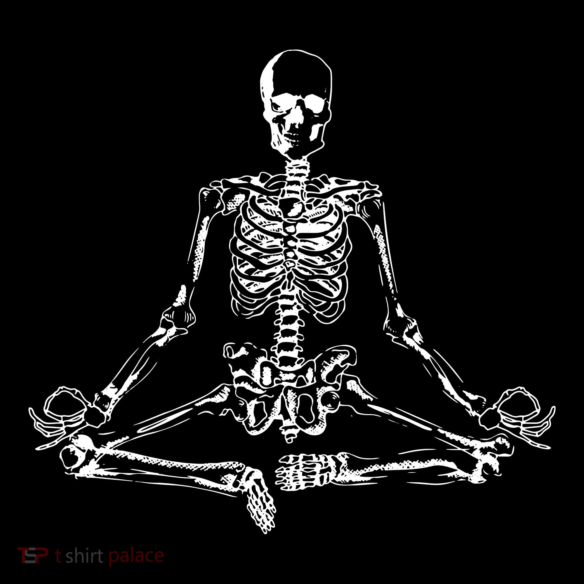 Meditating Skeleton Women's Hoodie