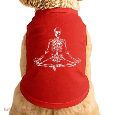 Meditating Skeleton Doggie Tank