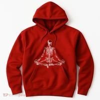 Meditating Skeleton Hoodie thumb 0