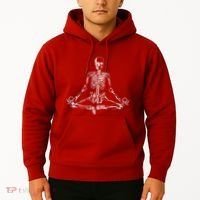 Meditating Skeleton Hoodie thumb 2