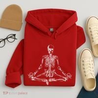 Meditating Skeleton Hoodie thumb 4