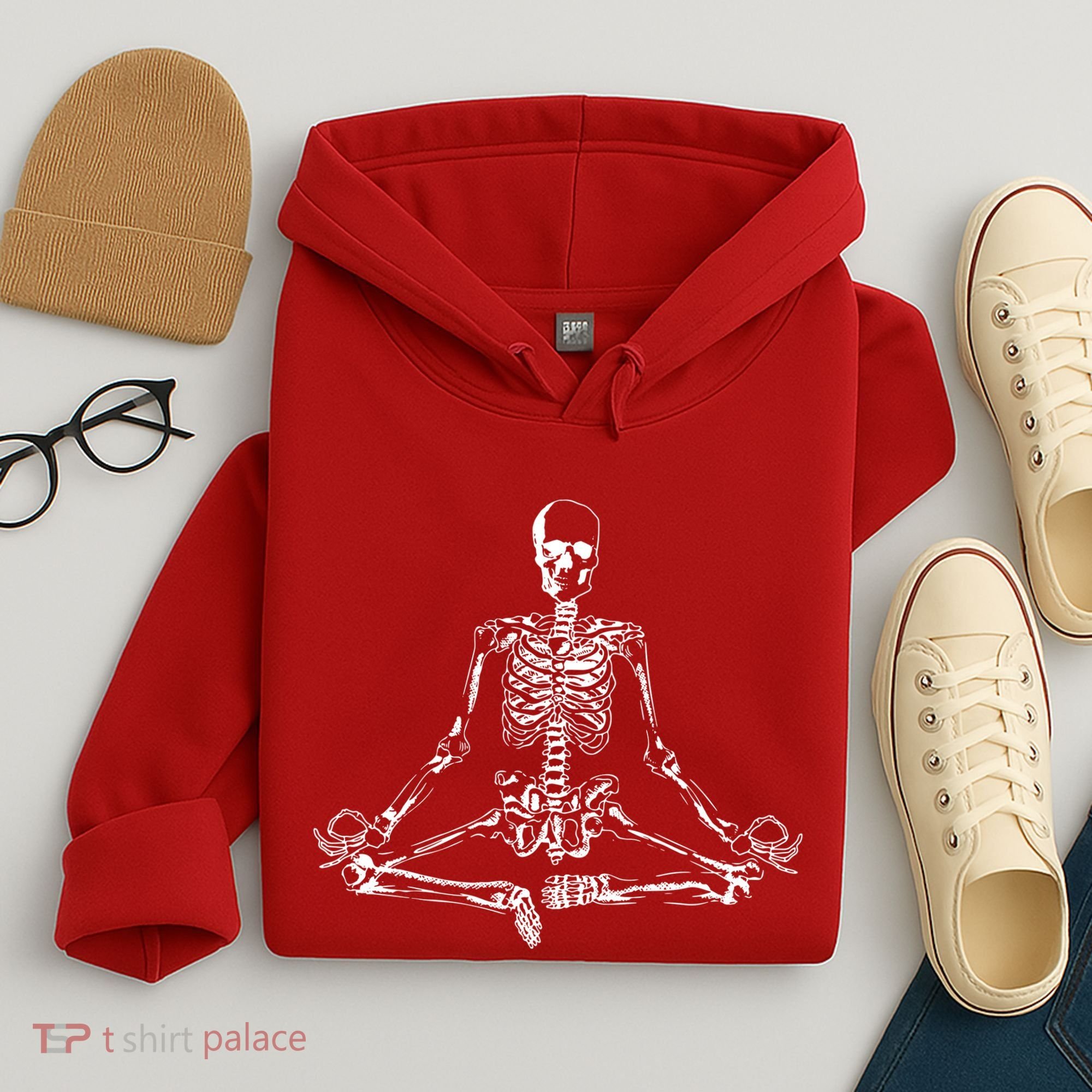 Meditating Skeleton Hoodie