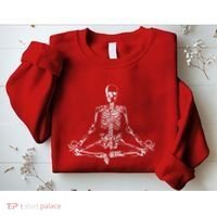 Meditating Skeleton Sweatshirt thumb 2