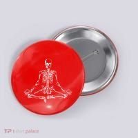 Meditating Skeleton Button thumb 0