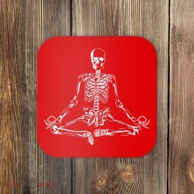 Meditating Skeleton Coaster