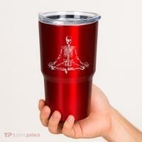 Meditating Skeleton Tumbler thumb 2