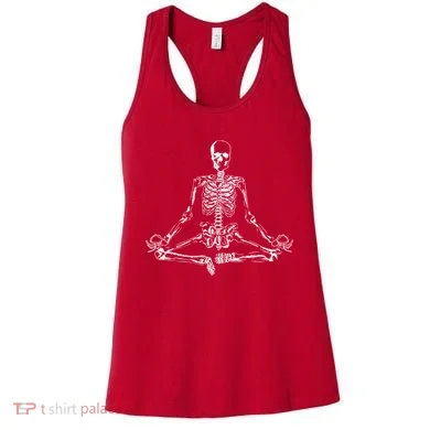 Meditating Skeleton Women's Tank Top