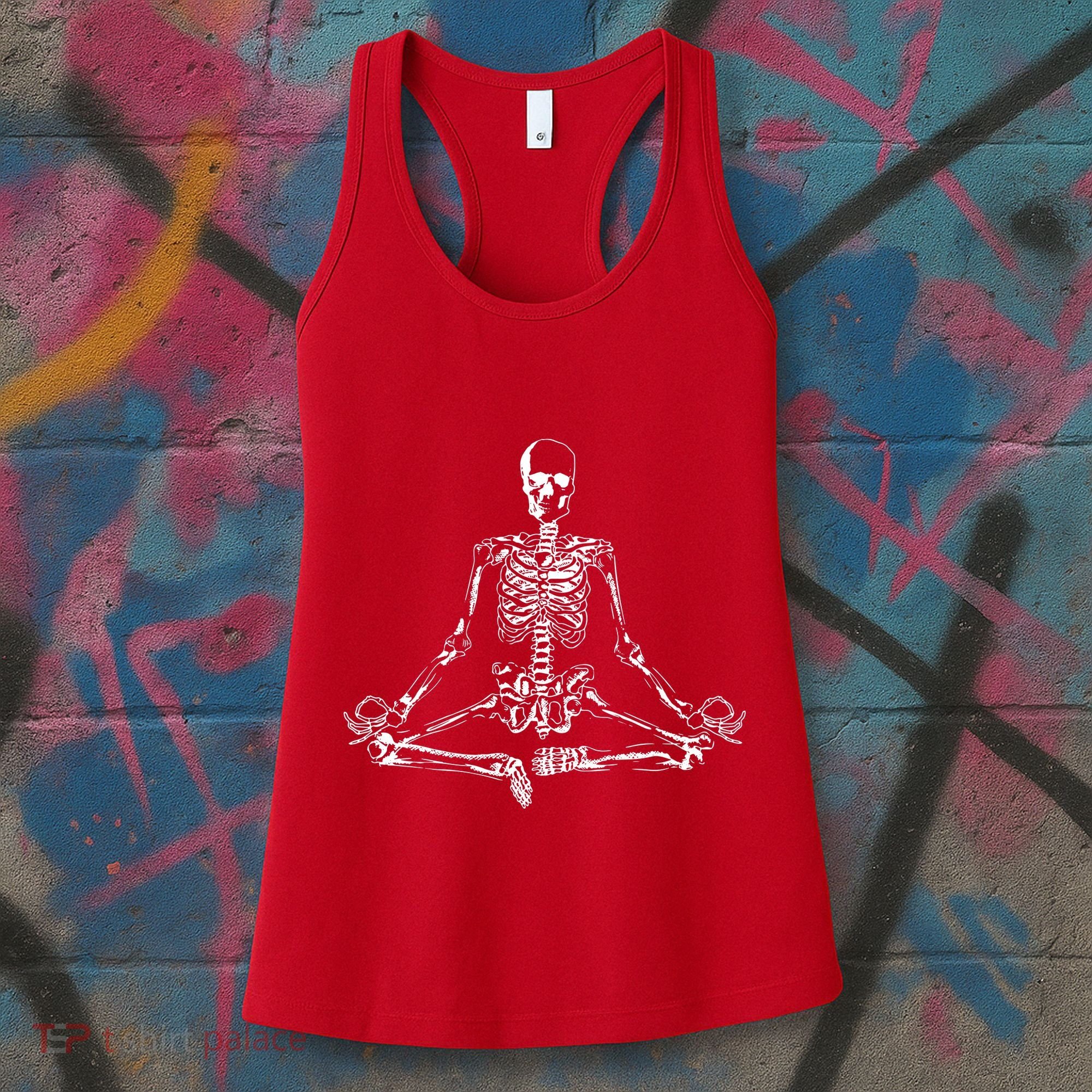 Meditating Skeleton Women's Tank Top