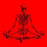 Meditating Skeleton Santa Hat thumb 1