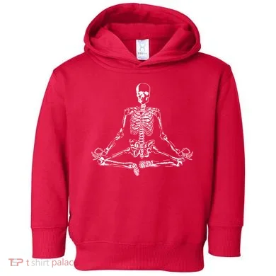 Meditating Skeleton Toddler Hoodie