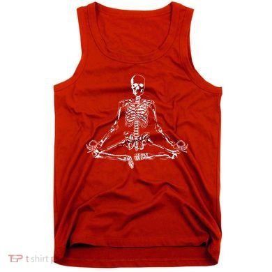 Meditating Skeleton Tank Top