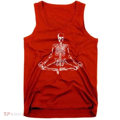 Meditating Skeleton Tank Top