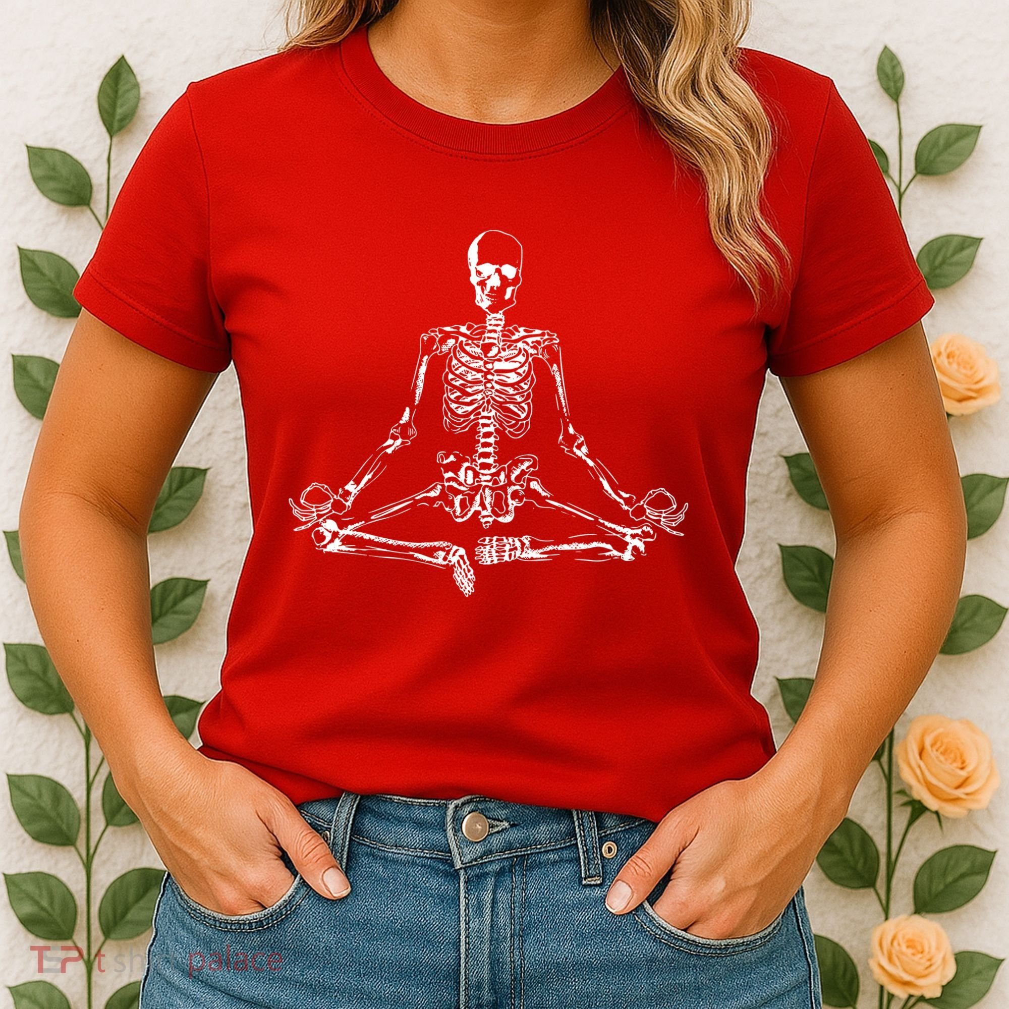 Meditating Skeleton Women's T-Shirt