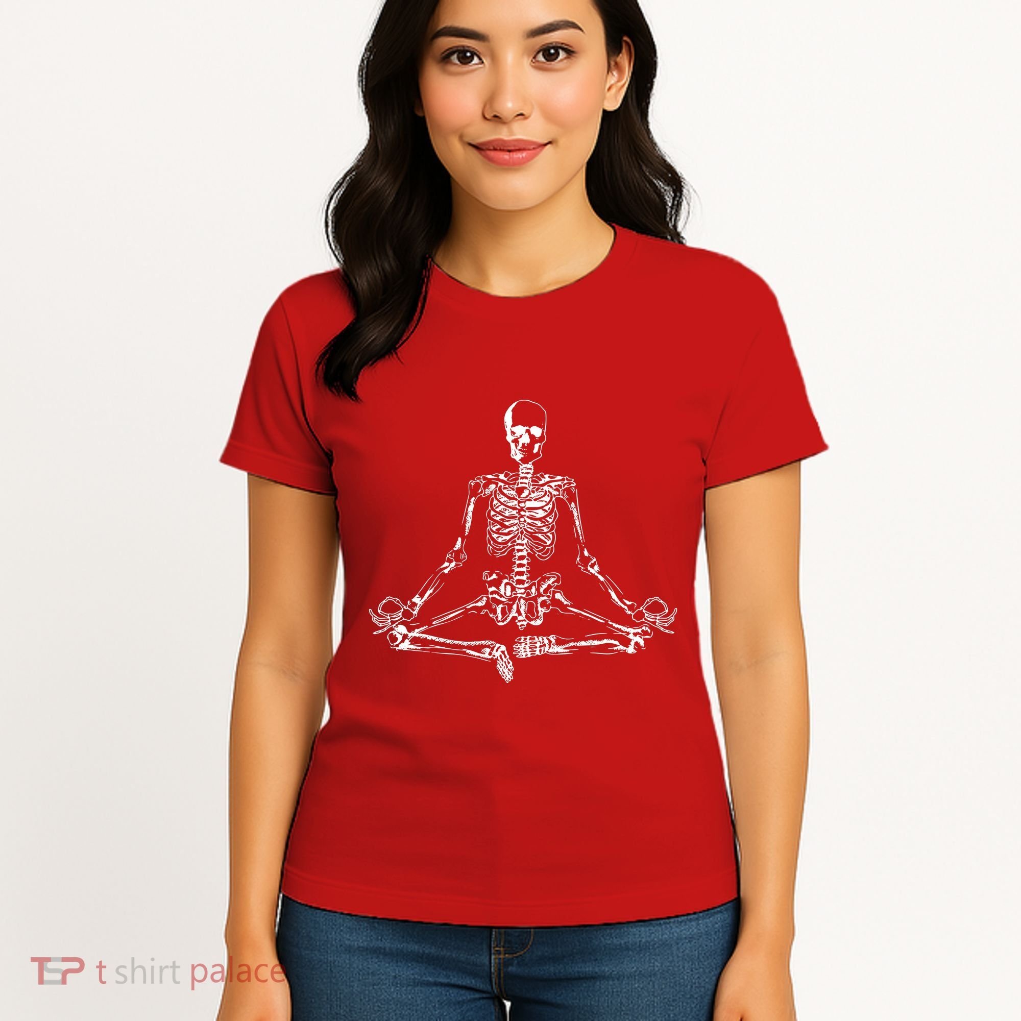 Meditating Skeleton Women's T-Shirt
