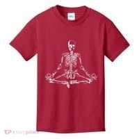 Meditating Skeleton Kids T-Shirt thumb 0