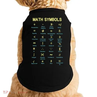 Math Symbols Mathematics Table Doggie Tank