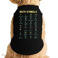 Math Symbols Mathematics Table Doggie Tank thumb 0