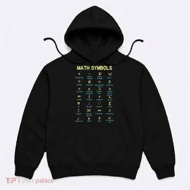 Math Symbols Mathematics Table Hoodie