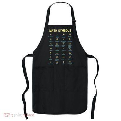 Math Symbols Mathematics Table Apron