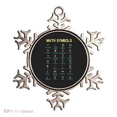 Math Symbols Mathematics Table Ornament
