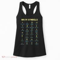 Math Symbols Mathematics Table Women's Tank Top thumb 0