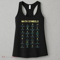 Math Symbols Mathematics Table Women's Tank Top thumb 3