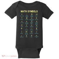 Math Symbols Mathematics Table Baby Bodysuit thumb 0