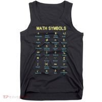 Math Symbols Mathematics Table Tank Top thumb 0