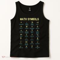 Math Symbols Mathematics Table Tank Top thumb 2