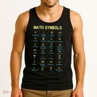Math Symbols Mathematics Table Tank Top thumb 3