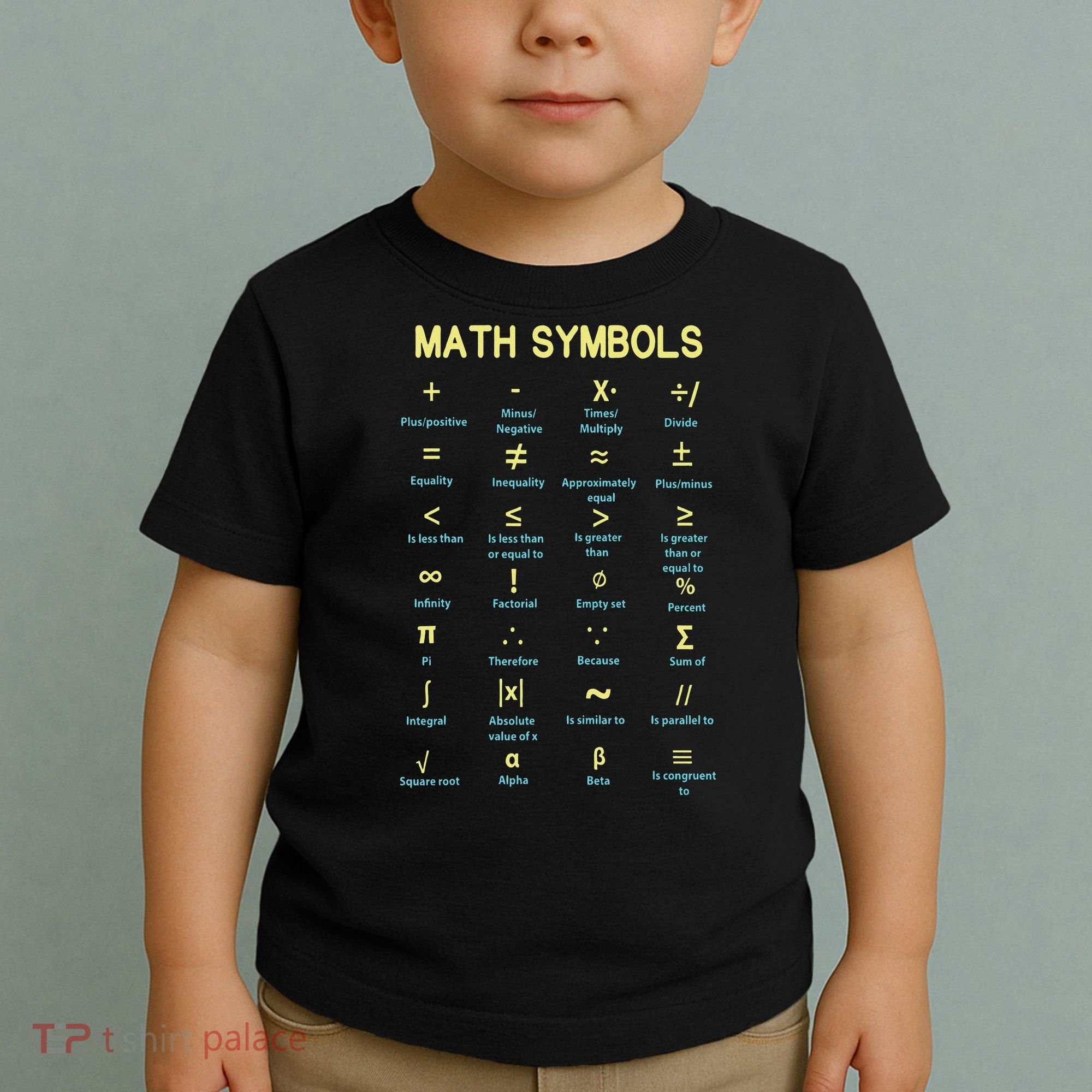 Math Symbols Mathematics Table Toddler T-Shirt