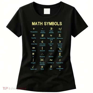 Math Symbols Mathematics Table Women's T-Shirt